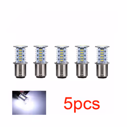 Motorcycle Brake Light LED Bulb Flasher 12V Flashing Turn Indicator Brake - 5pcs white