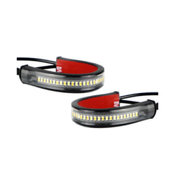 Universal LED Motorcycle Turn Signal Light & DRL Amber White Moto Flasher - 2Pcs
