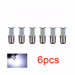 Motorcycle Brake Light LED Bulb Flasher 12V Flashing Turn Indicator Brake - 6pcs white
