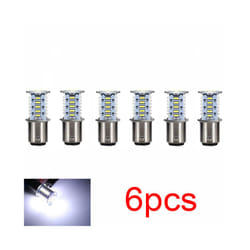 Motorcycle Brake Light LED Bulb Flasher 12V Flashing Turn Indicator Brake - 6pcs white