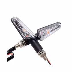 2Pcs/set Universal Motorcycle Turn Signal Lights LED Motos Indicator Lamps - Amber