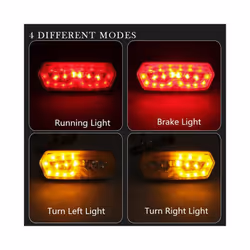 Motorcycle LED Taillight Rear Tail Turn Signal Brake Lamp Light Stop signals - 1 x Tail Light