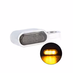 Waterproof Mini Size 12v Motorcycle Handlebar Indicators LED Turn Signals - Black