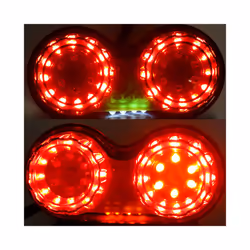 Universal Custom Motor Motorcycle Tail Light and License Plate Holder - Red