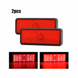 2PCS 24LED Motorcycle Taillights 12V LED Turn Signal Light Rear Brake - 2pcs
