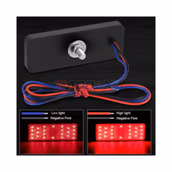 2PCS 24LED Motorcycle Taillights 12V LED Turn Signal Light Rear Brake - 2pcs
