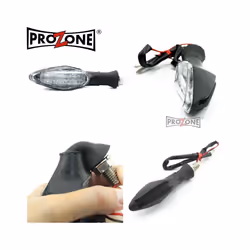 2PCS Universal 12V Flashing Turn Signals Motorcycle LED Lights Rear Blinker - 2Pcs