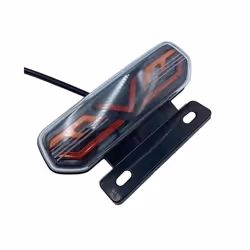 12V Motorcycle Rear Lights LED Motorcycle Brake Light ATV Tail Light Motorbike - Black