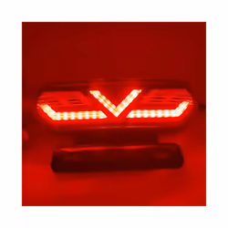 12V Motorcycle Rear Lights LED Motorcycle Brake Light ATV Tail Light Motorbike - Black