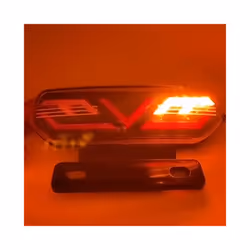 12V Motorcycle Rear Lights LED Motorcycle Brake Light ATV Tail Light Motorbike - Black