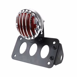 License Number Plate Bracket Universal Rear Stop Light Brake Lamp Motorbike - Bracket