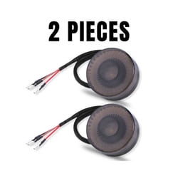 Round Tail Light LED Motorcycle Rear Stop Lamp 12V Signals For ATV UTV - 2pcs Taillight