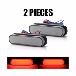 24LED Universal Motorcycle Motorbike Rear Brake Tail Light Stop Red LED - 2pcs