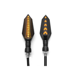 Universal Motorcycle 12V LED Turn Signal Lights Blinker Front Rear Lights - 1 pair Yellow-Yellow