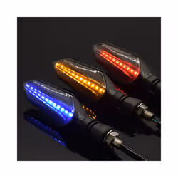 Universal Motorcycle 12V LED Turn Signal Lights Blinker Front Rear Lights - 1 pair Yellow-Yellow