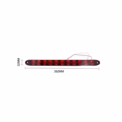 12V Universal Red LED High Mount Rear Third 3RD Strip Brake Stop Tail - Red