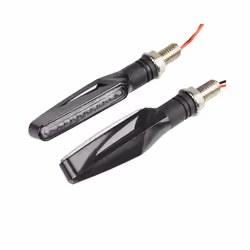 Motorcycle Turn Signal Lights Lamp Flashing Indicator Blinker Tail Light - 1 pair black