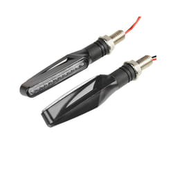 Motorcycle Turn Signal Lights Lamp Flashing Indicator Blinker Tail Light - 1 pair black