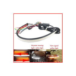 20CM 30CM 45CM 60CM Motorcycle Turn Signal Light Strip Moto Sequential - 60cmwhite and yellow