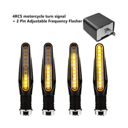 Motorcycle Turn Signals Lights Built Relay 12V Flasher Motorcycle Led - 4PCS and 12v Flasher