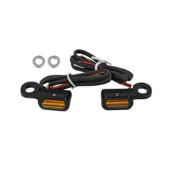 2Pcs Motorcycle LED Turn Signal Light Amber Lamp Indicator Blinker Waterproof - C