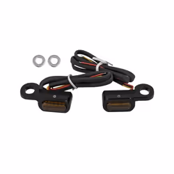 2Pcs Motorcycle LED Turn Signal Light Amber Lamp Indicator Blinker Waterproof - B