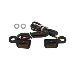 2Pcs Motorcycle LED Turn Signal Light Amber Lamp Indicator Blinker Waterproof - B