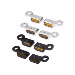 2Pcs Motorcycle LED Turn Signal Light Amber Lamp Indicator Blinker Waterproof - B