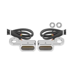 2Pcs Motorcycle LED Turn Signal Light Amber Lamp Indicator Blinker Waterproof - A