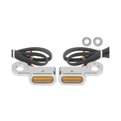 2Pcs Motorcycle LED Turn Signal Light Amber Lamp Indicator Blinker Waterproof - D