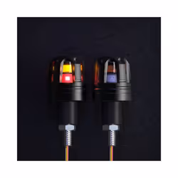 Motorcycle Scootor LED Handlebar End Turn Signal Corner Light DC12V Flasher - red yellow