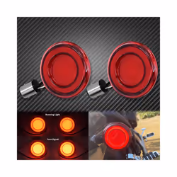 Motorcycle Front 1157 LED Turn Signal Light Bullet Style Indicator Conversions - Turn Signal Light B