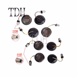 Motorcycle Turn Signal Flashing Led 1156 1157 Conversion Indicators Light - 2Wires red