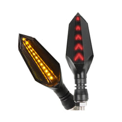 12V LED Turn Signals Light Amber Flasher Stop Tail Lamp FOR KAWASAKI Z250 - 1 pair yellow-red