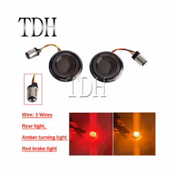 Motorcycle Turn Signal Flashing Led 1156 1157 Conversion Indicators Light - 3Wires red amber
