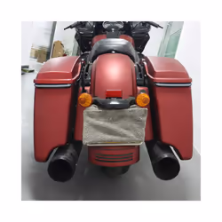 Motorcycle Red Tracer Rear Saddlebag LED Indicator Run Turn Brake Lights - Red