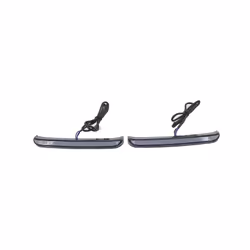 Motorcycle Red Tracer Rear Saddlebag LED Indicator Run Turn Brake Lights - GRAY
