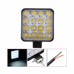 ANMINGPU Mini Offroad LED Bar 12V 24V Square LED Work Light for Car Truct - 2pcs 48W work light