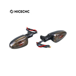 Pair Motorcycle Smoke Lens Turn Indicator Signal Lights for BMW F800GS - Smoke