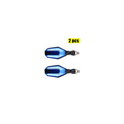 Motorcycle Turn Signals Light LED Flashing Lights Universal Waterproof - 2 blue