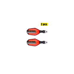 Motorcycle Turn Signals Light LED Flashing Lights Universal Waterproof - 2 red