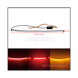 Motorcycle Tail Tidy Fender Eliminator Bracket Bar w/ Sequential LED Tail - light strip
