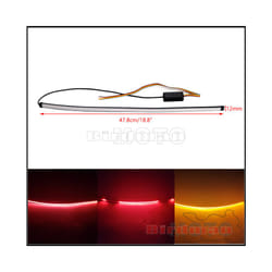 Motorcycle Tail Tidy Fender Eliminator Bracket Bar w/ Sequential LED Tail - light strip