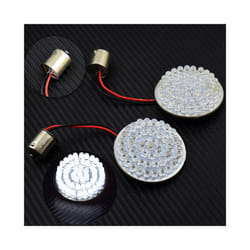Motorcycle 1156 1157 Turn Signal Indicator Light 2" Bullet Style LED Inserts - 1156 Light 3