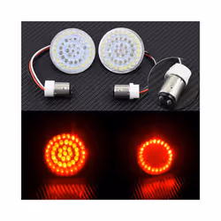 Motorcycle 1156 1157 Turn Signal Indicator Light 2" Bullet Style LED Inserts - 1156 Light 3