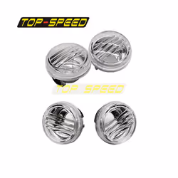 4x Front Rear Turn Signal Lens Cover Clear Blinker Lense Replacement Shell - 4x Clear Lenses