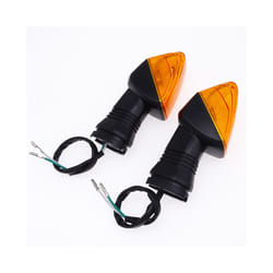 2 Pcs Motorcycle Front/Rear Blinker Lamp Warning Turn Signals Indicator - Amber
