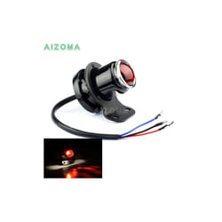 Retro Motorcycles Lucas LED Replica Brake Taillight with Mini License - Light Bulb