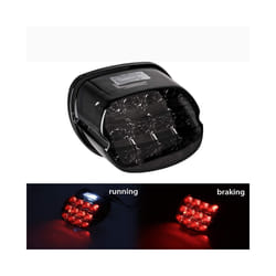 Motorcycle Brake Tail Light For Harley Dyna Fat Boy FLSTF Night Train - D black