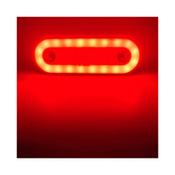 10pcs 12V 24V LED Truck Side Marker Light LED Trailer Lights Reflector - Red